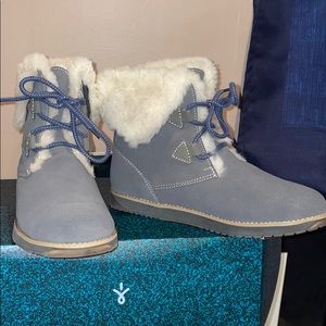 EMU Australia leather fur lined boots